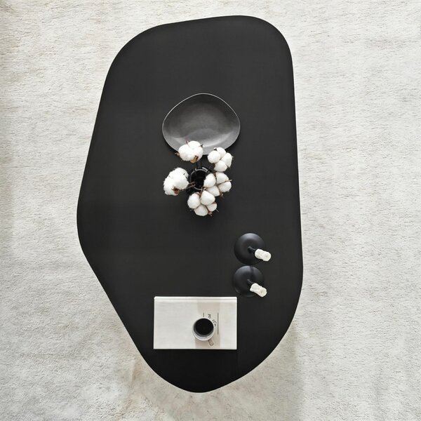 Hanah Home Coffee Table Black Rock - Fekete