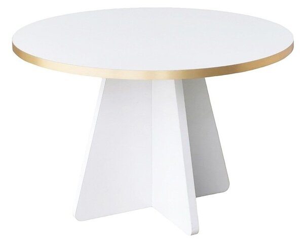 Hanah Home Coffee Table Gold White Mushroom - Gold, White v2