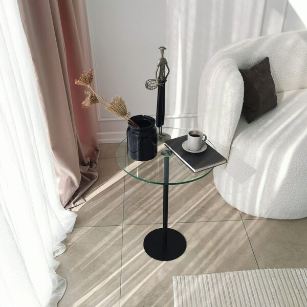 Hanah Home Dohányzóasztal Black Social - Fekete