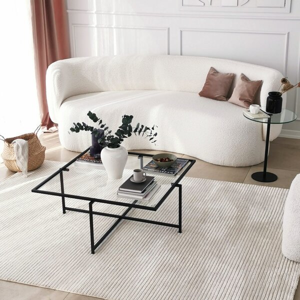 Hanah Home Dohányzóasztal Black Social - Fekete