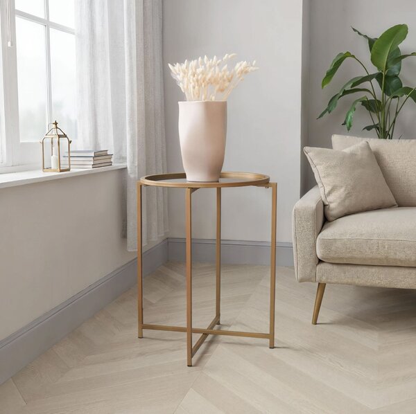 Hanah Home Coffee Table Gold Fume S407K - Gold
