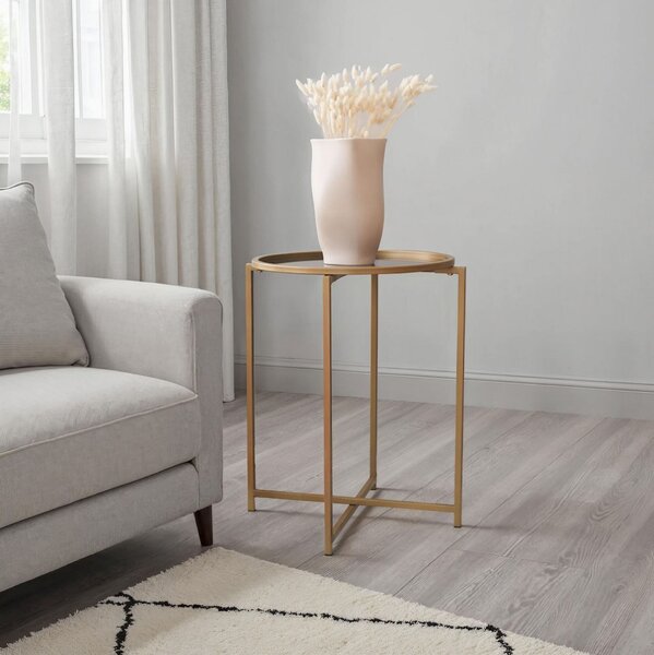 Hanah Home Coffee Table Gold Fume S407K - Gold