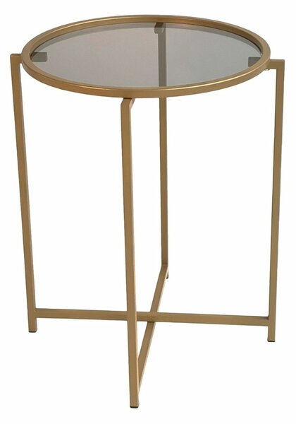 Hanah Home Coffee Table Gold Fume S407U - Gold