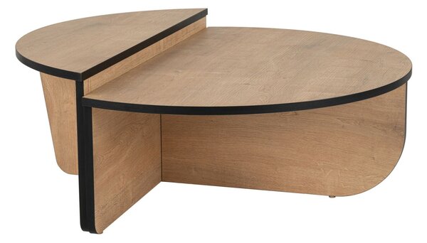 Hanah Home Dohányzóasztal Honey Oak Black Orion - Méz tölgy, Fekete