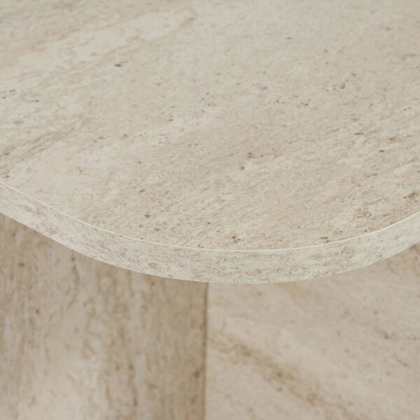 Hanah Home Coffee Table Travertine Akira - Travertine