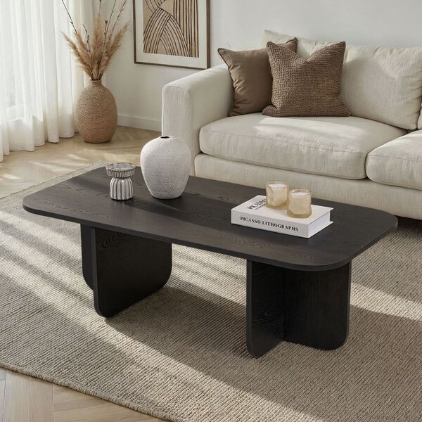 Hanah Home Coffee Table Wood Black Akira - Wood Black