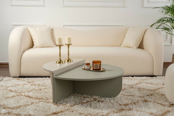 Hanah Home Coffee Table Ash Green Sandstone Orion - Ash Green, Sandstone