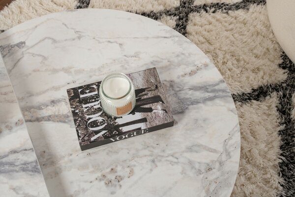 Hanah Home Coffee Table Freesia Marble Orion - Freesia Marble