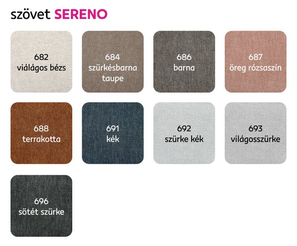 KONDELA Ülőgarnitúra, bézs Sereno szövet, SEGORIA LUX