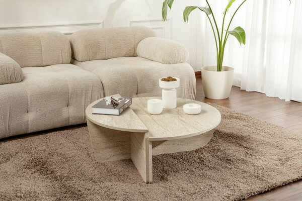 Hanah Home Dohányzóasztal Travertine Orion - Travertin