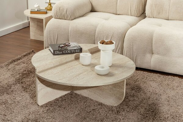 Hanah Home Dohányzóasztal Travertine Orion - Travertin