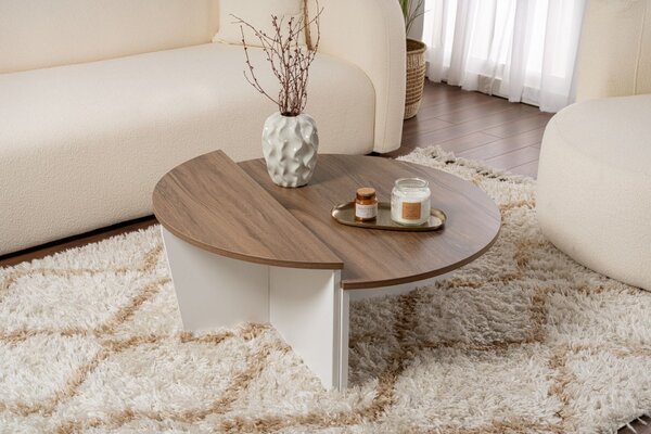 Hanah Home Dohányzóasztal Diófehér Orion - Venezia Dió, Fehér
