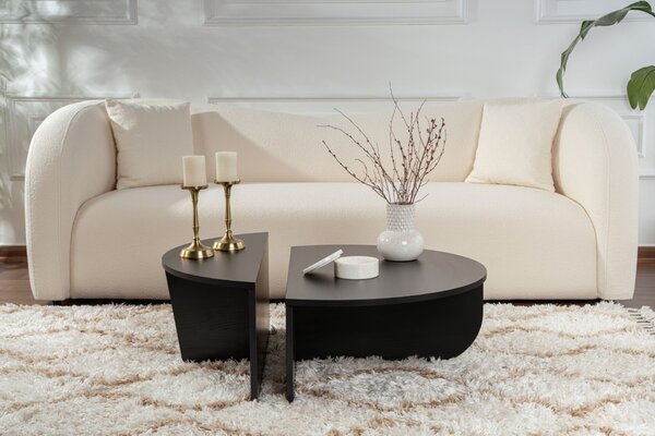 Hanah Home Coffee Table Wood Black Orion - Wood Black