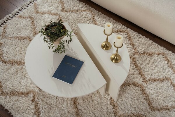 Hanah Home Coffee Table Wood White Orion - Wood White