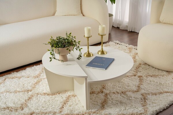 Hanah Home Coffee Table Wood White Orion - Wood White