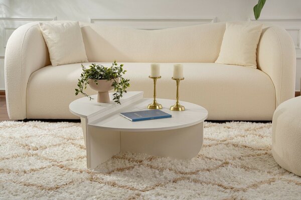 Hanah Home Coffee Table Wood White Orion - Wood White