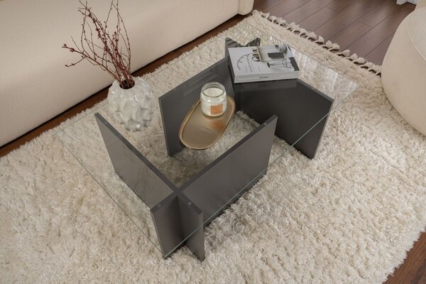 Hanah Home Vetrino dohányzóasztal antracit - antracit