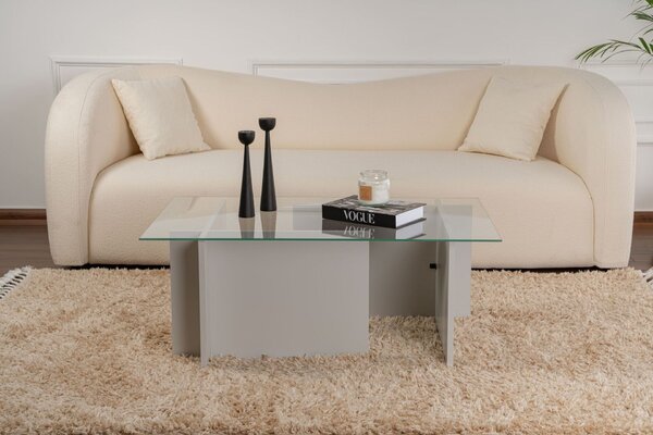 Hanah Home Vetrino szürke dohányzóasztal