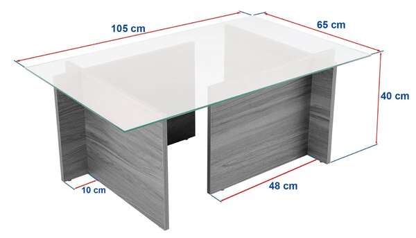 Hanah Home Coffee Table Travertine Vetrino - Travertine