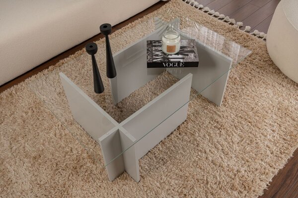 Hanah Home Vetrino szürke dohányzóasztal