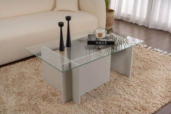 Hanah Home Vetrino szürke dohányzóasztal