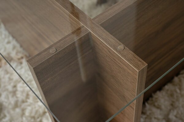 Hanah Home Coffee Table Walnut Vetrino - Venezia Walnut
