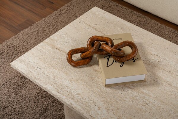 Hanah Home Coffee Table Travertine Sabin - Travertine