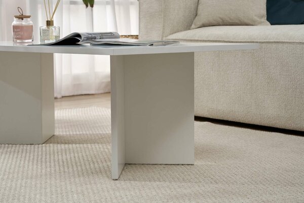 Hanah Home Coffee Table White Sabin - White