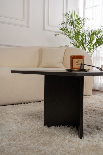 Hanah Home Coffee Table Wood Black Sabin - Wood Black