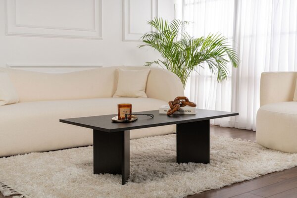 Hanah Home Coffee Table Wood Black Sabin - Wood Black