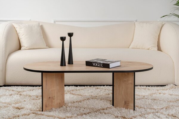 Hanah Home Sapphire Oak Black Sable dohányzóasztal - Sapphire Oak, Fekete