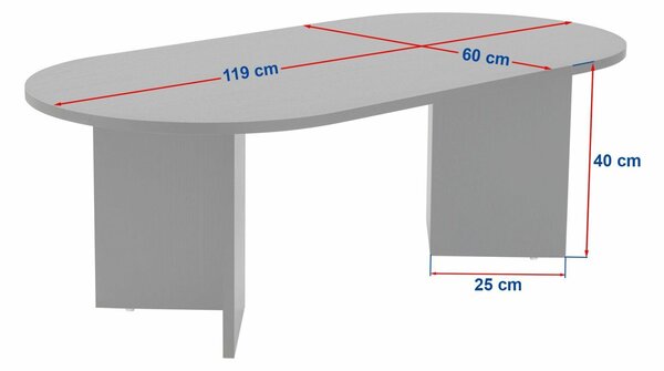 Hanah Home Dohányzóasztal Oak Sable - VNT Oak