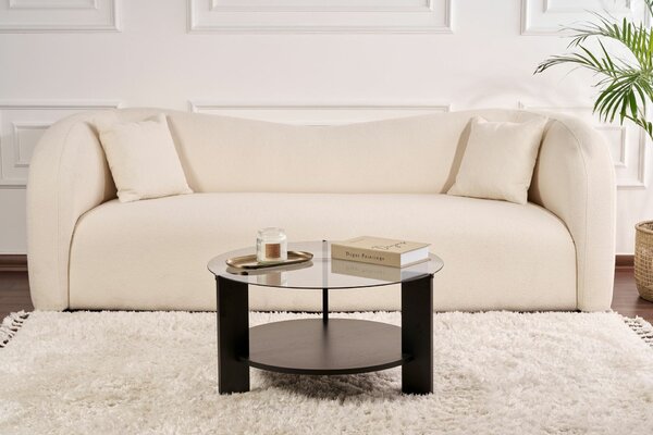Hanah Home Coffee Table Wood Black Fume Clara - Wood Black, Fume