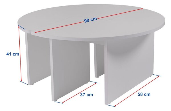 Hanah Home Coffee Table Travertine Moira - Travertine