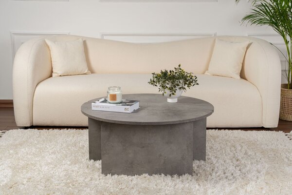 Hanah Home Dohányzóasztal Concrete Grey Moira - Betonszürke