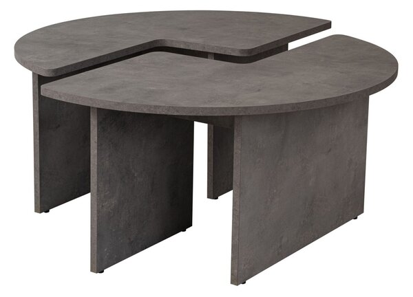Hanah Home Dohányzóasztal Concrete Grey Moira - Betonszürke