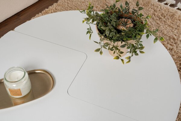 Hanah Home Coffee Table Natural White Moira - Natural White