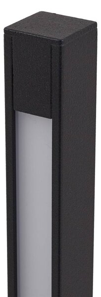 Lindby LED ösvény világítás Neano, 80 cm, fekete, fém, IP65, Fekete, Alumínium, Modern