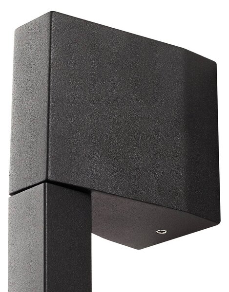 Lindby LED fali világítás Neano, 90 cm, fekete, fém, IP54, Fekete, Alumínium, Modern