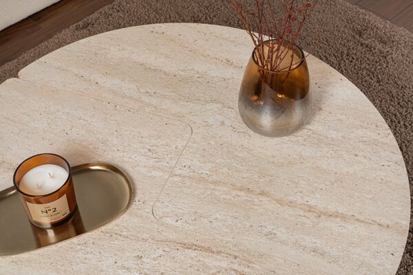 Hanah Home Coffee Table Travertine Moira - Travertine