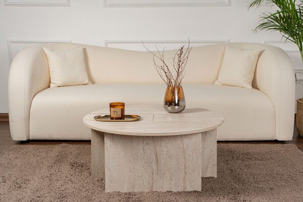 Hanah Home Coffee Table Travertine Moira - Travertine