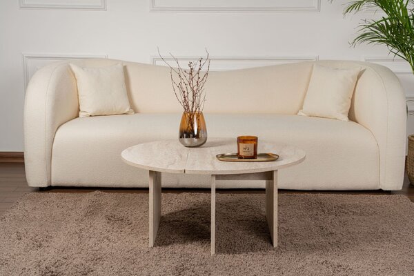 Hanah Home Coffee Table Travertine Moira - Travertine