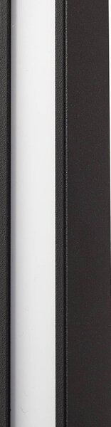 Lindby LED fali világítás Neano, 80 cm, fekete, fém, IP54, Fekete, Alumínium, Modern