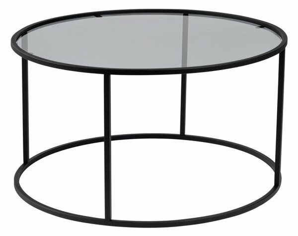 Hanah Home Dohányzóasztal Fekete Szürke Aurum - 80 - Fekete, Szürke