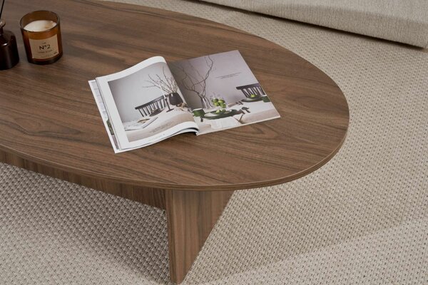 Hanah Home dohányzóasztal Walnut Orba - Venezia Walnut