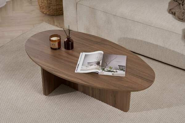 Hanah Home dohányzóasztal Walnut Orba - Venezia Walnut