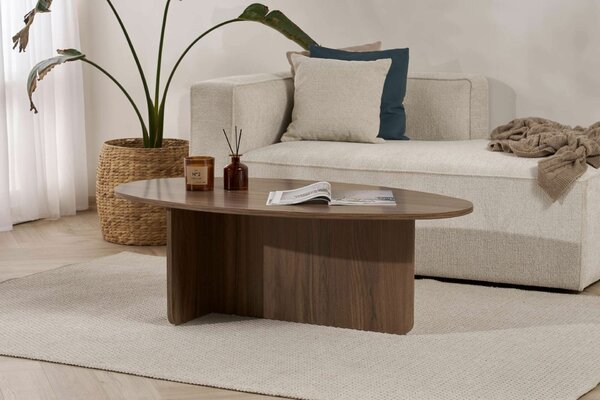Hanah Home dohányzóasztal Walnut Orba - Venezia Walnut