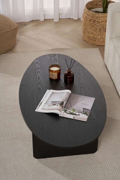 Hanah Home Coffee Table Wood Black Orba - Wood Black