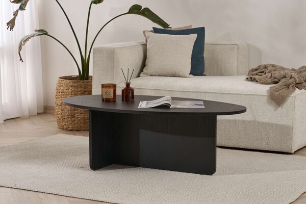 Hanah Home Coffee Table Wood Black Orba - Wood Black