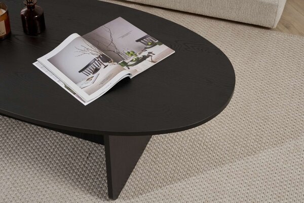 Hanah Home Coffee Table Wood Black Orba - Wood Black